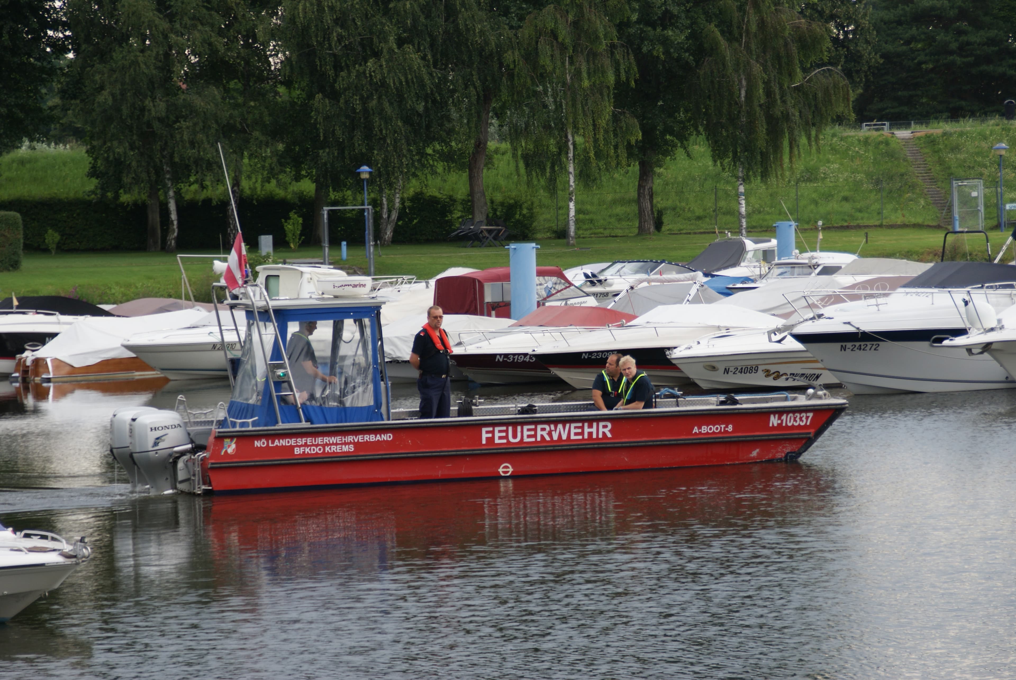 Ausbildungsprüfung Feuerwehrboot in Gold